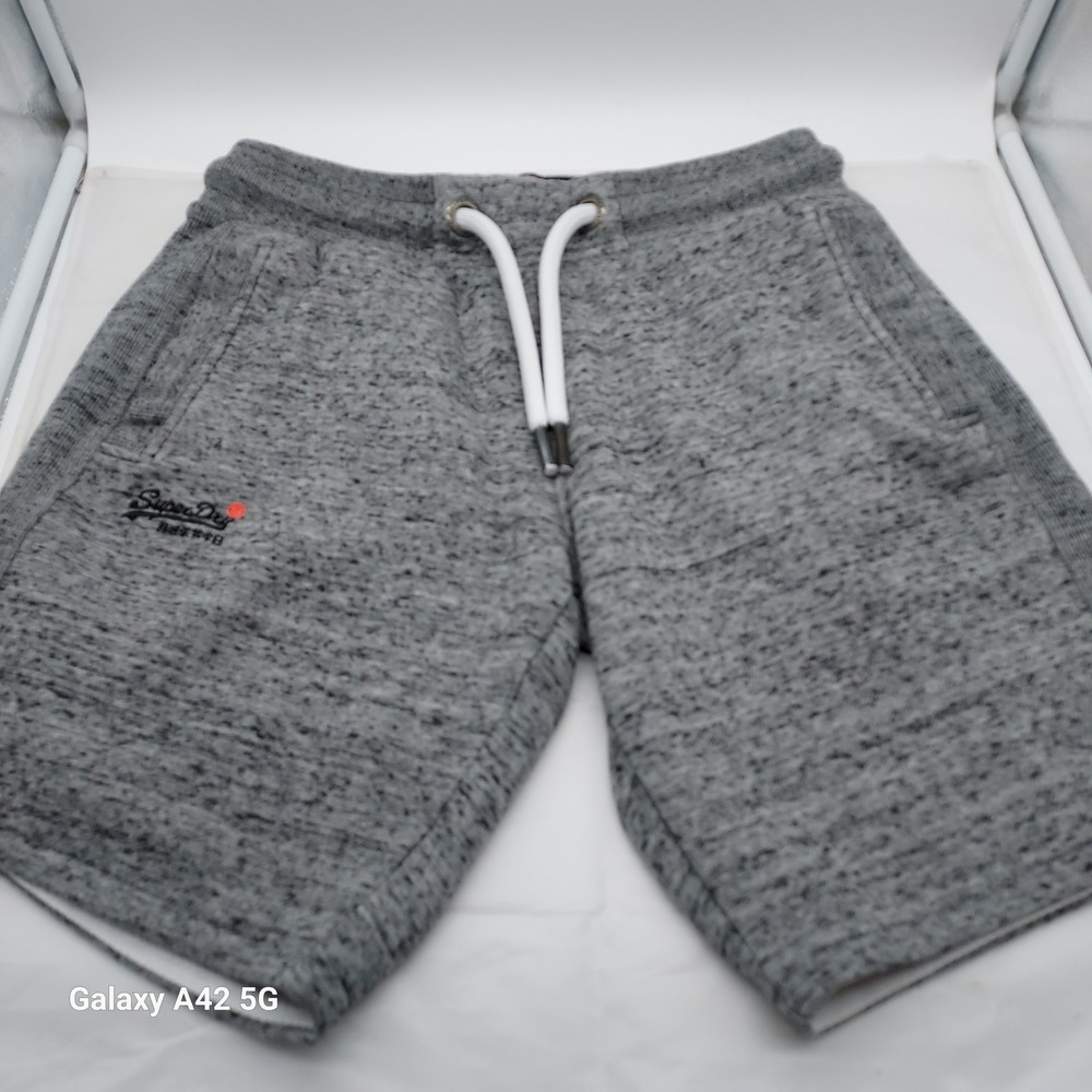 Superdry Orange Label Slim Fit Grey Marl Sweat Shorts Mens Medium M71000AR